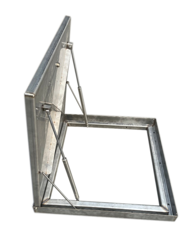 מכסה נירוסטה לחדר מכונות 80X80ס"מ(66/66)