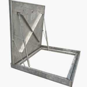 מכסה נירוסטה לחדר מכונות 110X110ס"מ (96/96)
