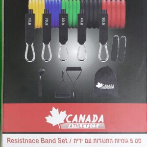 סט 5 גומיות התנגדות עם ידית CANADA קנדה
