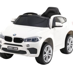 ג׳יפ לבן ממונע 12V דגם BMW X6M