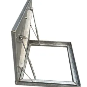 מכסה נירוסטה לחדר מכונות 95X95ס"מ (80.5/80.5)
