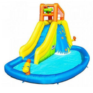פארק מים מתנפח עם מתקן קפיצה 53345 Bestway - דגם MOUNT SPLASHMORE