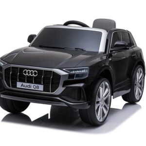 ג׳יפ שחור ממונע 12V דגם AUDI Q8