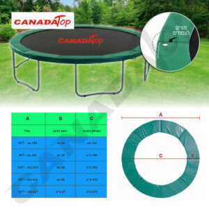 כיסוי קפיצים פרימיום לטרמפולינה 3.6 מ' 12 פיט CANADA TOP